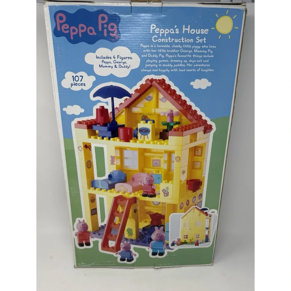 Peppa Pig Peppa's House Construction Complete Unopened 2003 107 Piece
